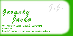gergely jasko business card